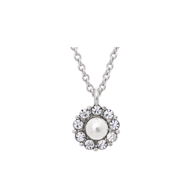 Petit Miss Sofia Pearl Halsband (Silver) | Lily & Rose