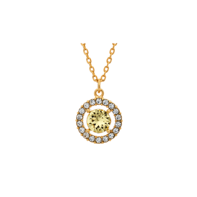 Miss Miranda Halsband Crystal citrine (Guld) | Lily & Rose
