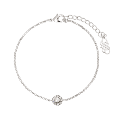 Petite Miss Sofia Pearl Armband Crystal (Silver)